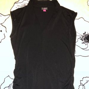 Vince Camuto high neck V cut tank